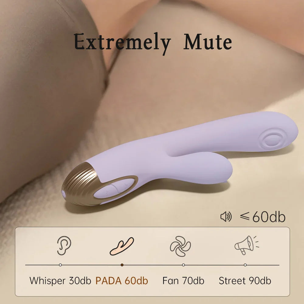 DRY WELL Rabbit Vibrator with Unique Patting Function Clitoris Stimulator Dildo - fromasia2america.shop