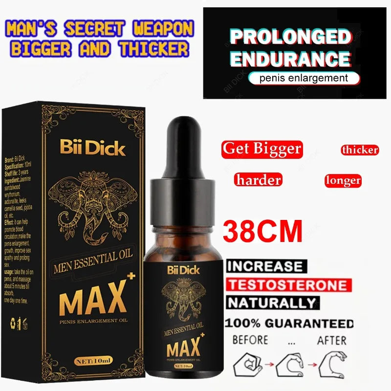 10pcs Pennies Enlargement Oil Penis Thickening Growth Increase Big Dick Enlarge For Men - fromasia2america.shop