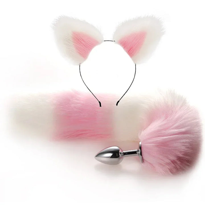 Sexy Fox Metal Butt Plug Tail Set With Hairpin Kit Anal Butplug Butt Plug - fromasia2america.shop