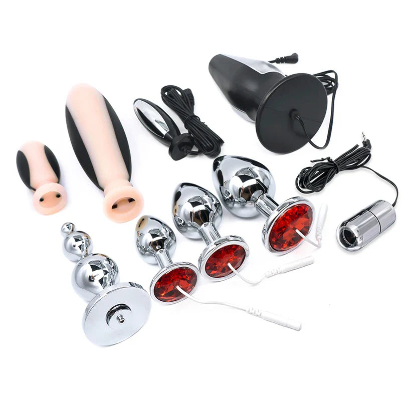 50 Kinds Electric Shock Butt Plug,Bdsm Electro Anal Sex Toy,E-stim Jump Egg Dildo Vibrator - fromasia2america.shop