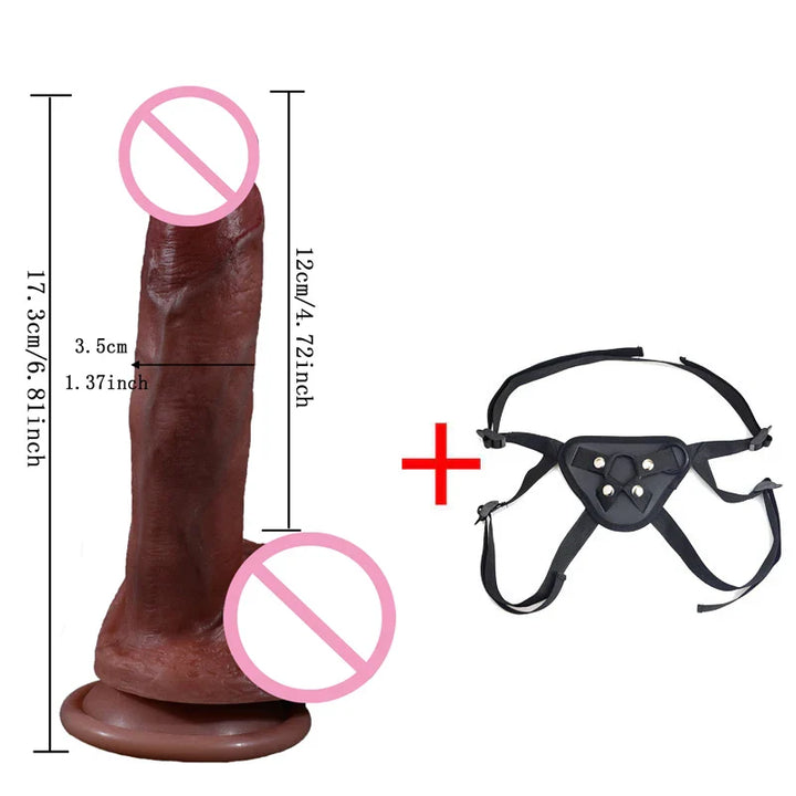 Dildo Real Penis Dick Cock Silicone with Suction Cup Strapon Women - fromasia2america.shop