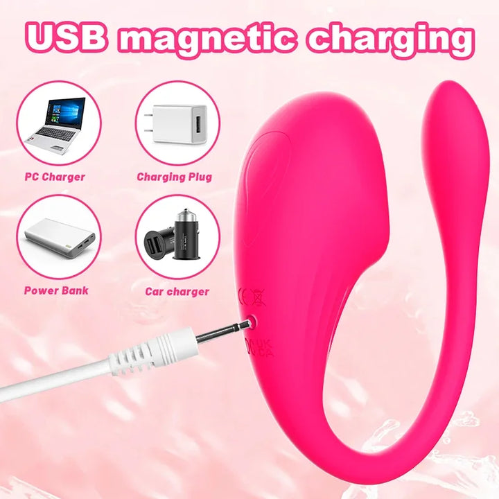 APP Bluetooth Control Vibrator for Women Clitoris G Spot Vagina Dildo Wearable Massager Jumping Eggs - fromasia2america.shop