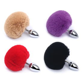 BDSM Sex Toys Hair Ball Rabbit Tail Anal Plug - fromasia2america.shop