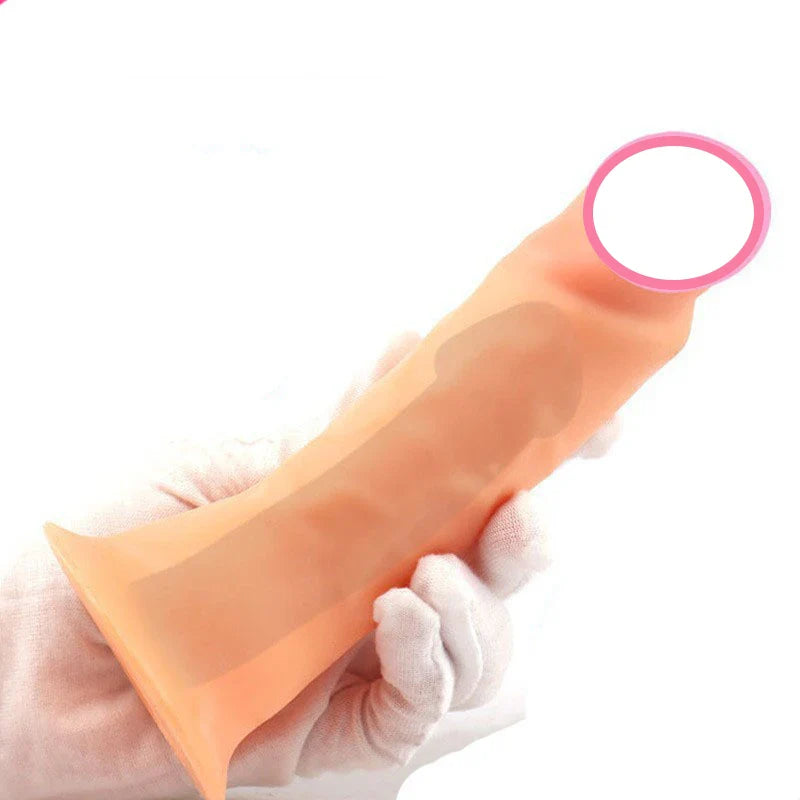 Skin Silicone Realistic Big Huge Strapon Dildo UNISEX Panties Suction Cup Penis Dick - fromasia2america.shop