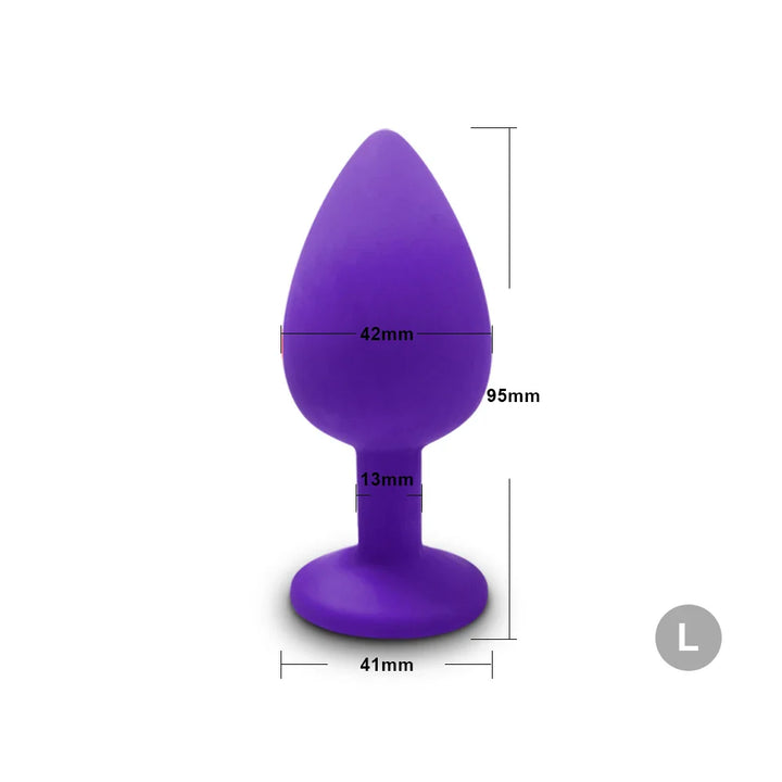 Anal Plug Butt Vibrator Women/Men Soft Silicone Round Shaped Erotic Bullet Analplug - fromasia2america.shop