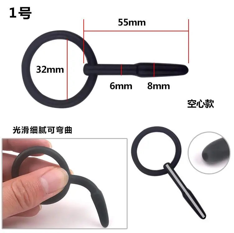 Penis Plug Tube Urethral Dilator Stretching Horse Eye Stimulation Adult Sex Toys for Men - fromasia2america.shop