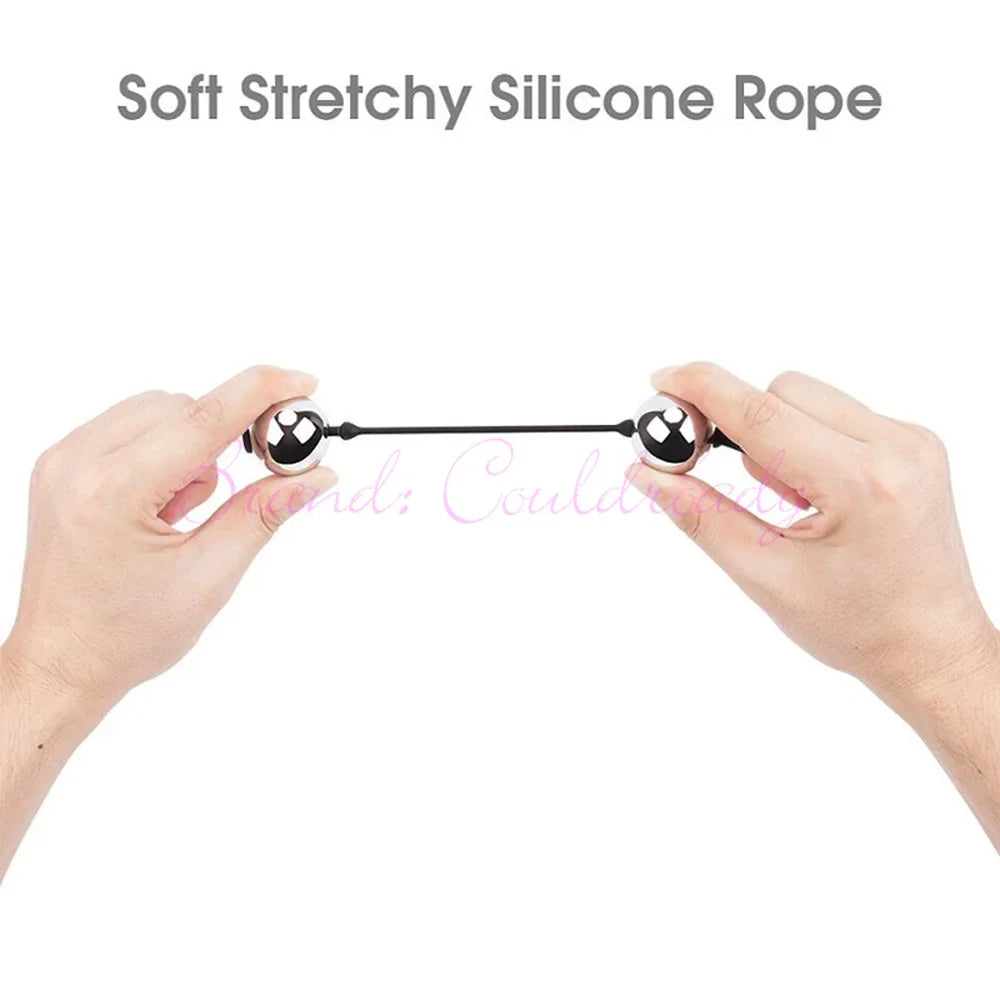 Butt Plug Silicone Rope Ben Wa Geisha Balls Weighted Vaginal Kegel Exerciser Erotic Sex Toys for Woman - fromasia2america.shop