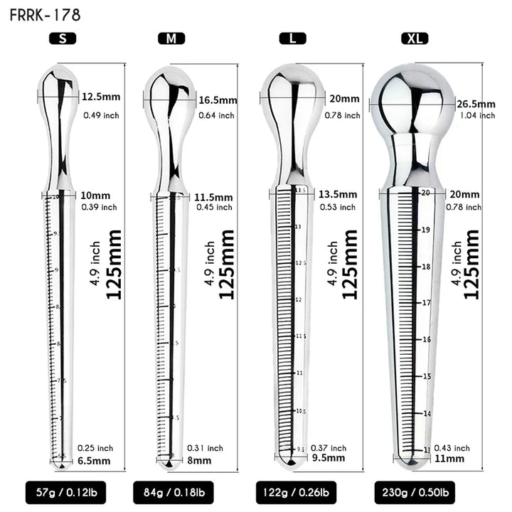 FRRK Metal Penis Plug Male Catheters Sounds BDSM Sex Shop Adult Toy for Man - fromasia2america.shop