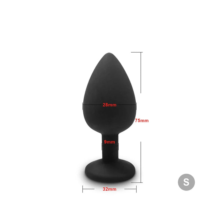 Anal Plug Butt Vibrator Women/Men Soft Silicone Round Shaped Erotic Bullet Analplug - fromasia2america.shop