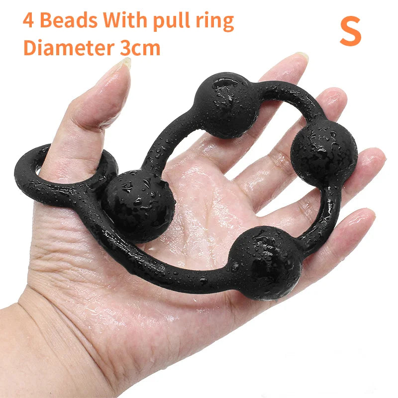 Silicone Anal Beads Long Butt Plug Prostate Massage Anal Stimulation For Men Women Masturbation - fromasia2america.shop