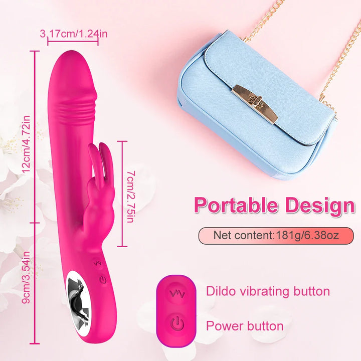 Dildo Rabbit Vibrator for Women Powerful G Spot Vibrators Nipple Clitoris - fromasia2america.shop