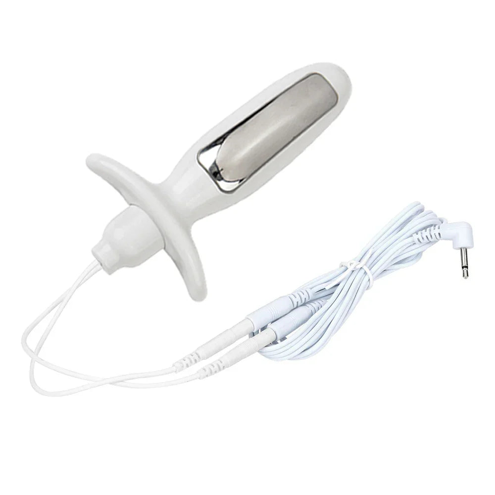 Electric Shock Estim Anal Beads Butt Plug Vaginal Electro Bi-polar Anal Plug - fromasia2america.shop