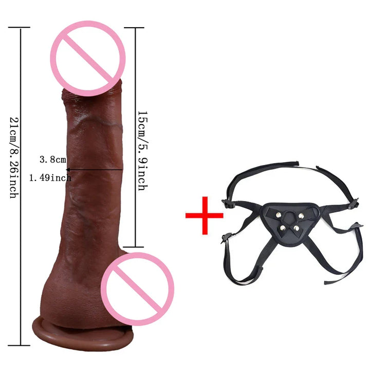 Dildo Real Penis Dick Cock Silicone with Suction Cup Strapon Women - fromasia2america.shop