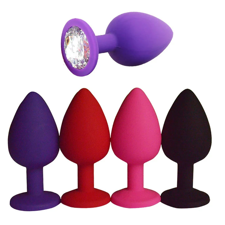 100% Silicone Butt Plug Anal Plug Unisex - fromasia2america.shop