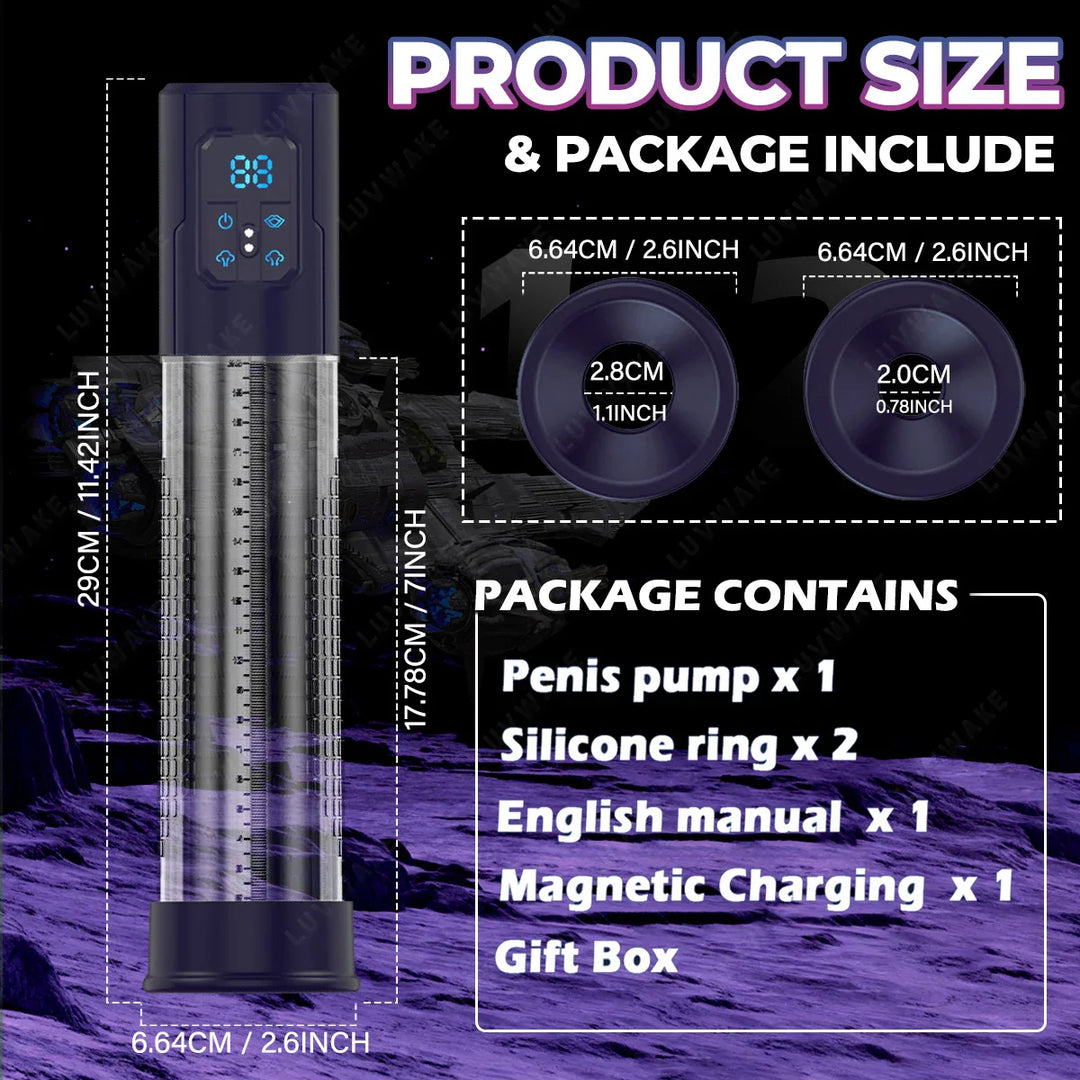 Penis Pump Masturbation Automatic Suction Pump Dick Enlarger for Men - fromasia2america.shop