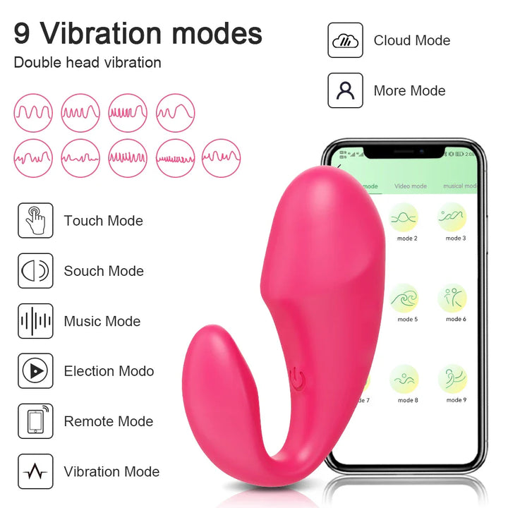 APP Vibrator Bluetooth Dildo Female for Women Wireless Remote Control Vibrators Wear Vibrating Love Egg Toy - fromasia2america.shop