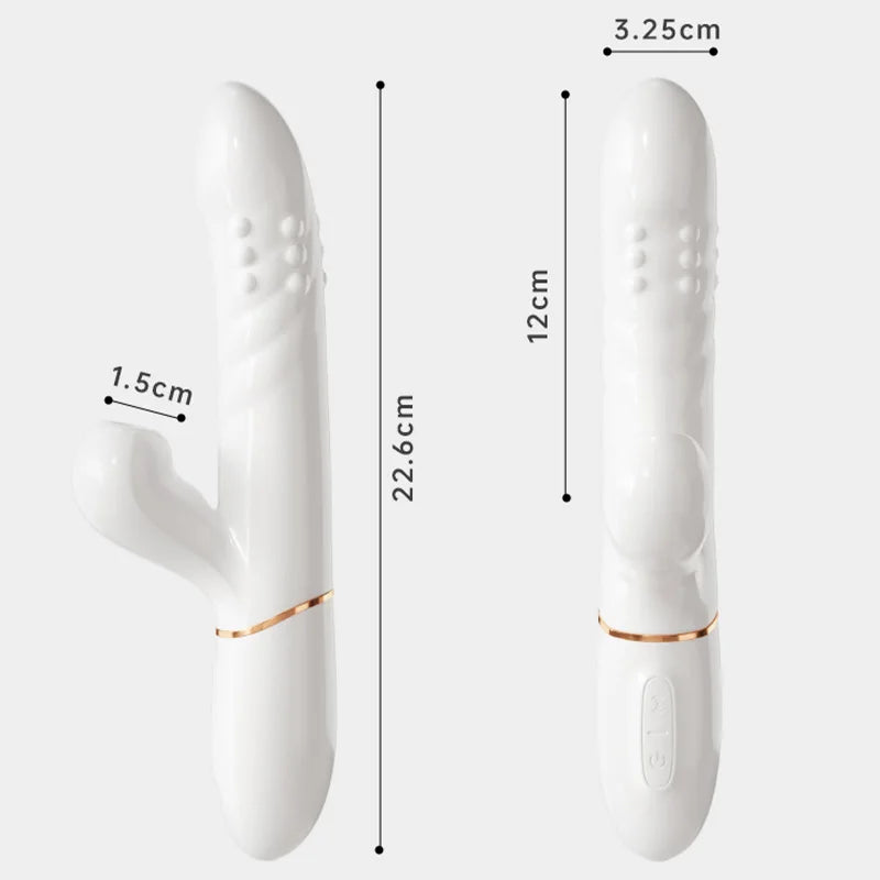 telescopic bead vibrator female adult products thrust gun sucking dildo vibrator women - fromasia2america.shop