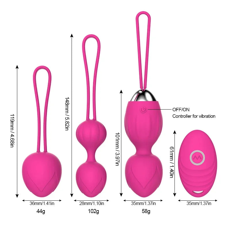 APP Bluetooth Control Vibrator Egg for Women Balls Vibrating G Spot Dildo Love Egg - fromasia2america.shop