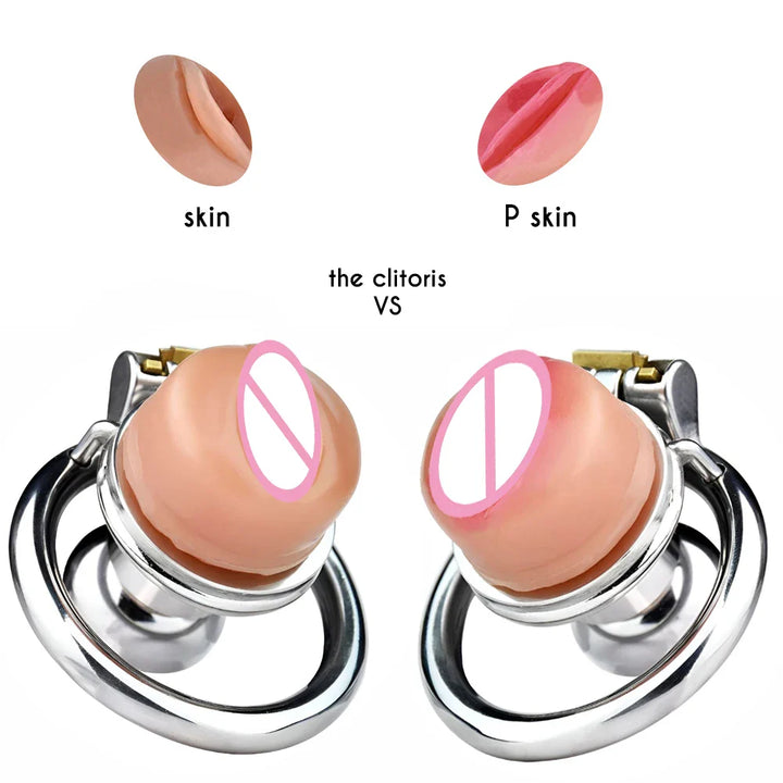 Flat Chastity Cage Men with Metal Urethral Catheter for Couple Steel Penis Rings Toys - fromasia2america.shop