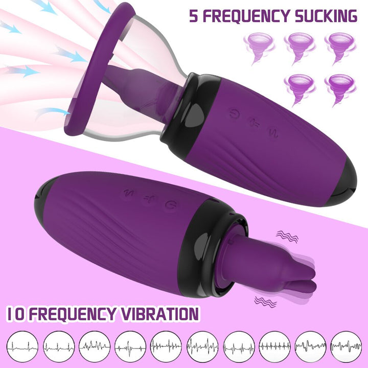 Sucking Tongue Breast Enlargement Massager Nipple Stimulator for Women