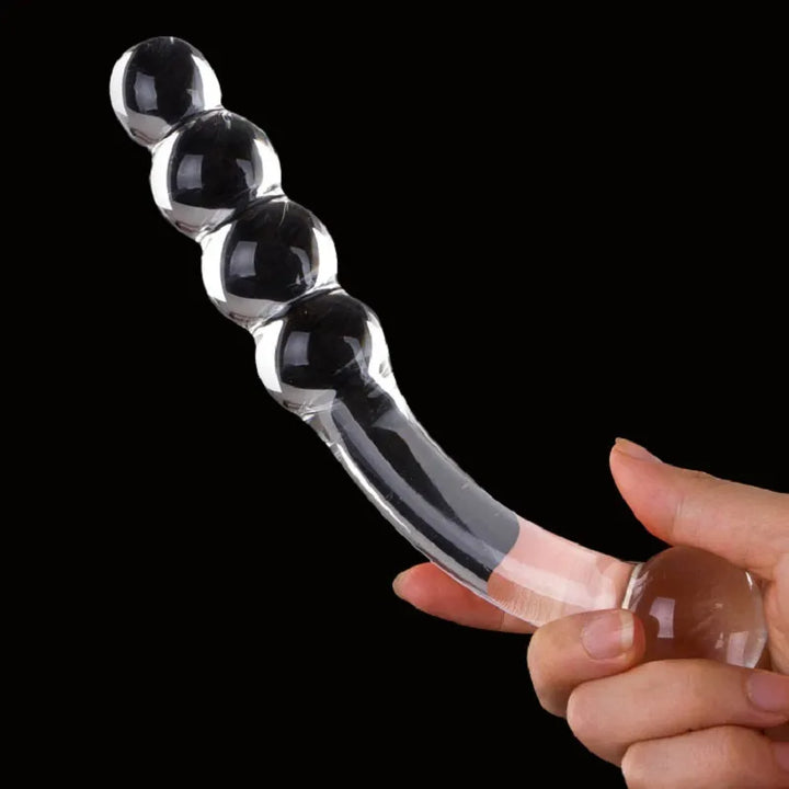 Dildo Fake Penis Crystal Anal Beads Butt Plug Prostate Massager G Spot Female - fromasia2america.shop