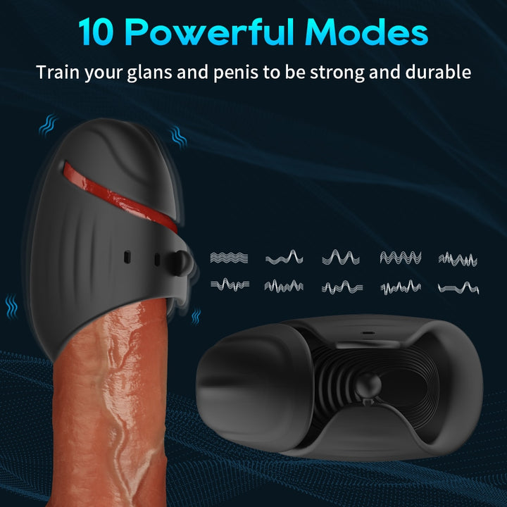 Bluetooth Powerful Vibrator Penis Delay Trainer Automatic Male Masturbator