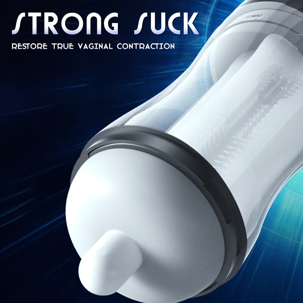 Automatic Sucking Male Masturbator Cup Real Vaginal Vibrator Sex Toy For Men - fromasia2america.shop