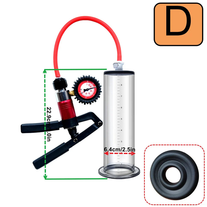 Acrylic Penis Pump Vacuum Pump Manual Penis Enlarger - fromasia2america.shop