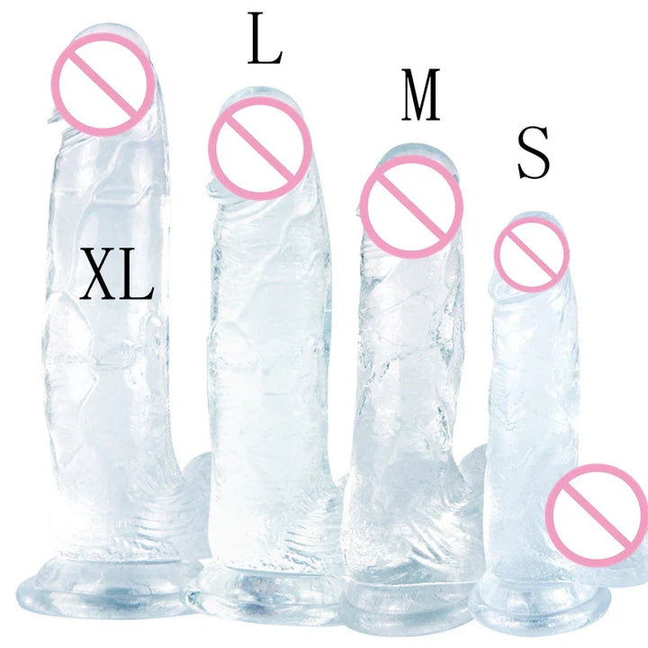 Giant Long Jelly Dildo Penis Sex Toy Women Gay Rubber Dick Unisex - fromasia2america.shop