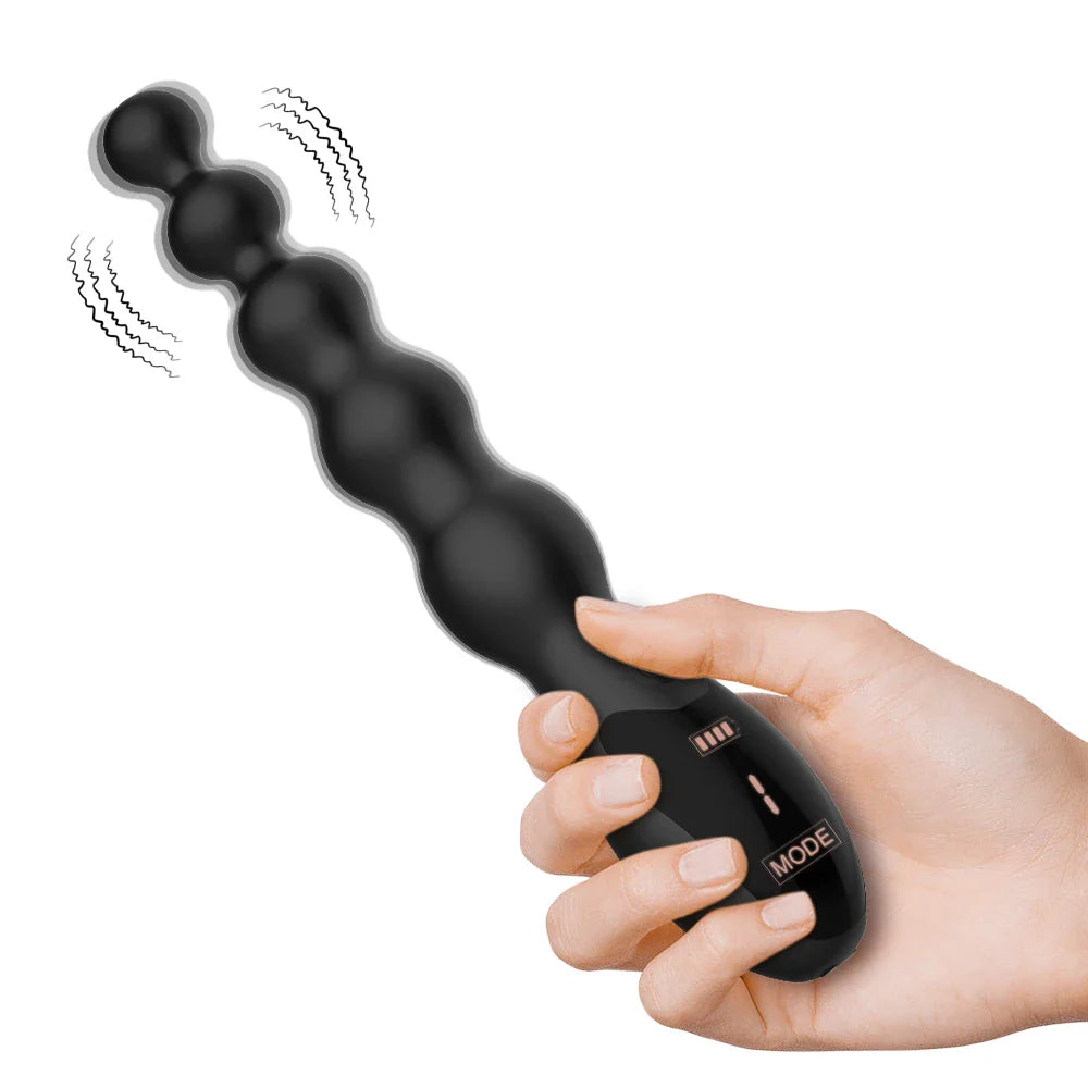 Anal Beads Butt Plug for Women Men Anal Vibrator Prostate Massager= - fromasia2america.shop