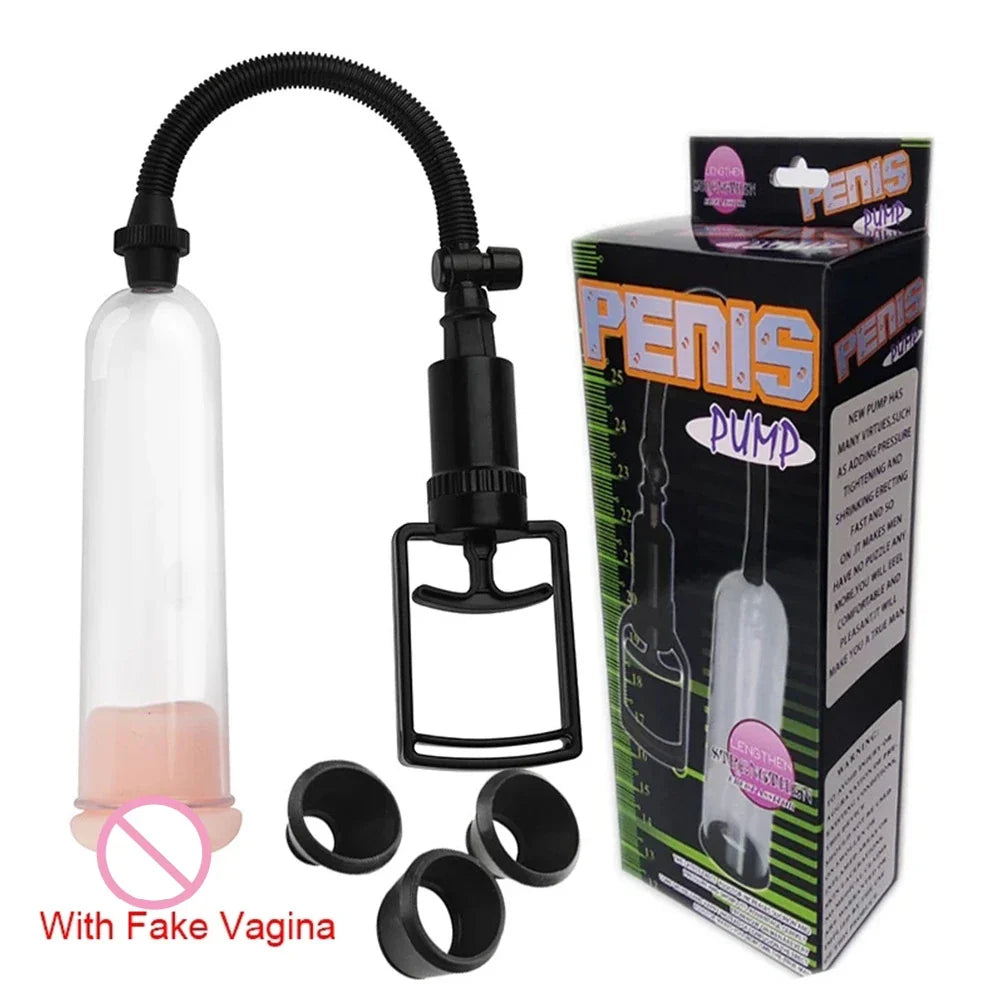 Male Penis Pump Manual Penis Enlarger Enhancement Erection SexToys For Man - fromasia2america.shop