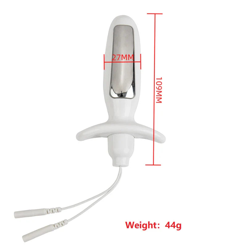 Electric Shock Estim Anal Beads Butt Plug Vaginal Electro Bi-polar Anal Plug - fromasia2america.shop