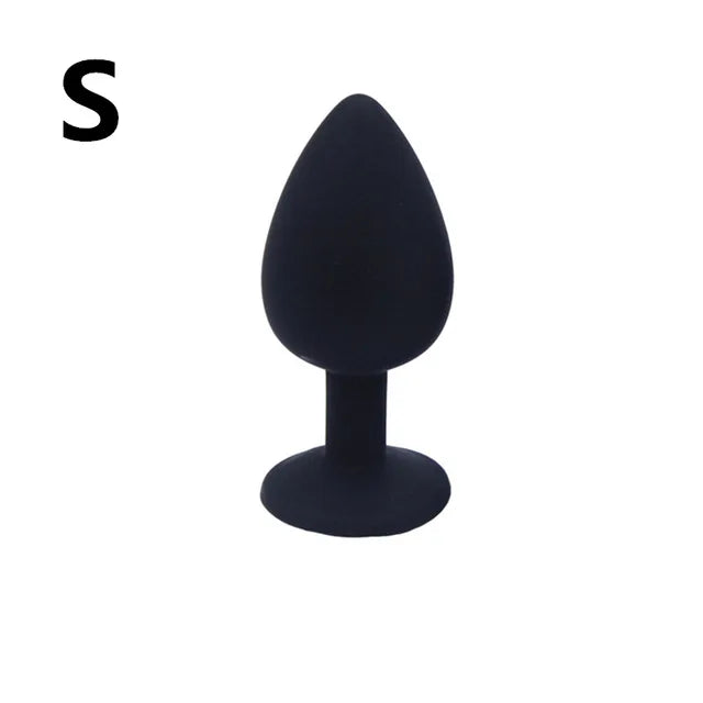 100% Silicone Butt Plug Anal Plug Unisex - fromasia2america.shop