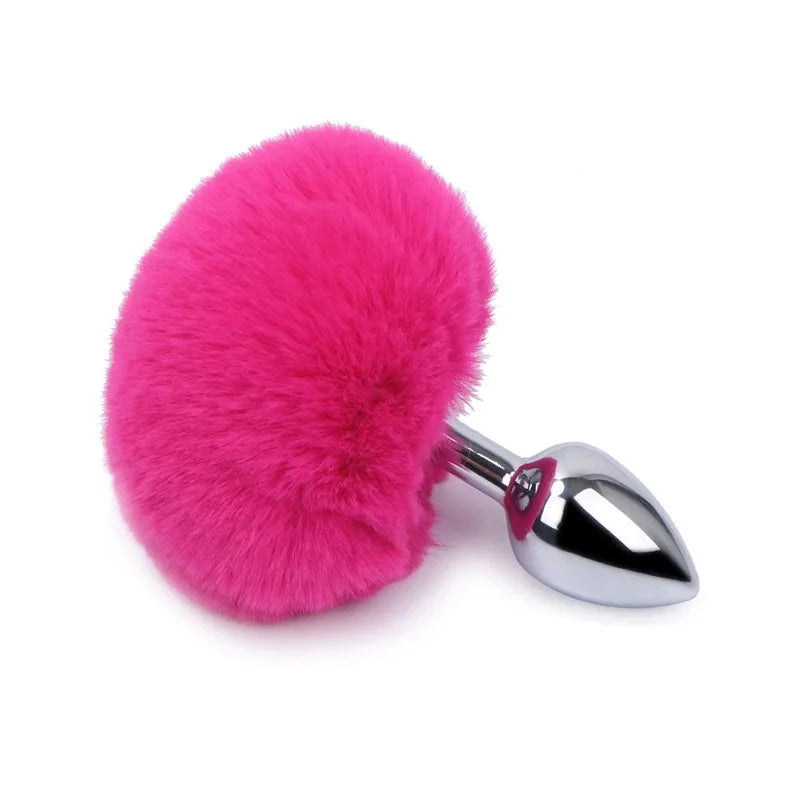 BDSM Sex Toys Hair Ball Rabbit Tail Anal Plug - fromasia2america.shop