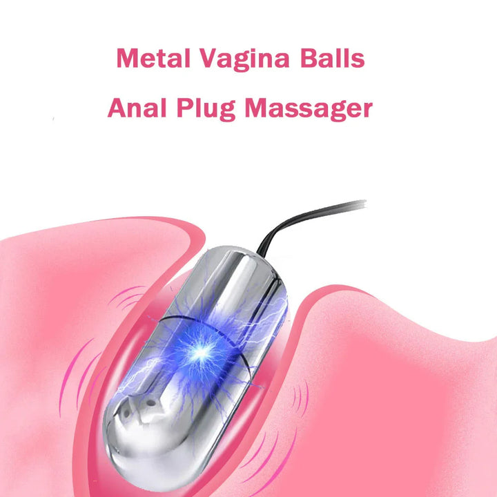 Adults Electro Shock Pulse Anal Butt Plug Electric Vaginal Plug Jump EggsFor Woman - fromasia2america.shop