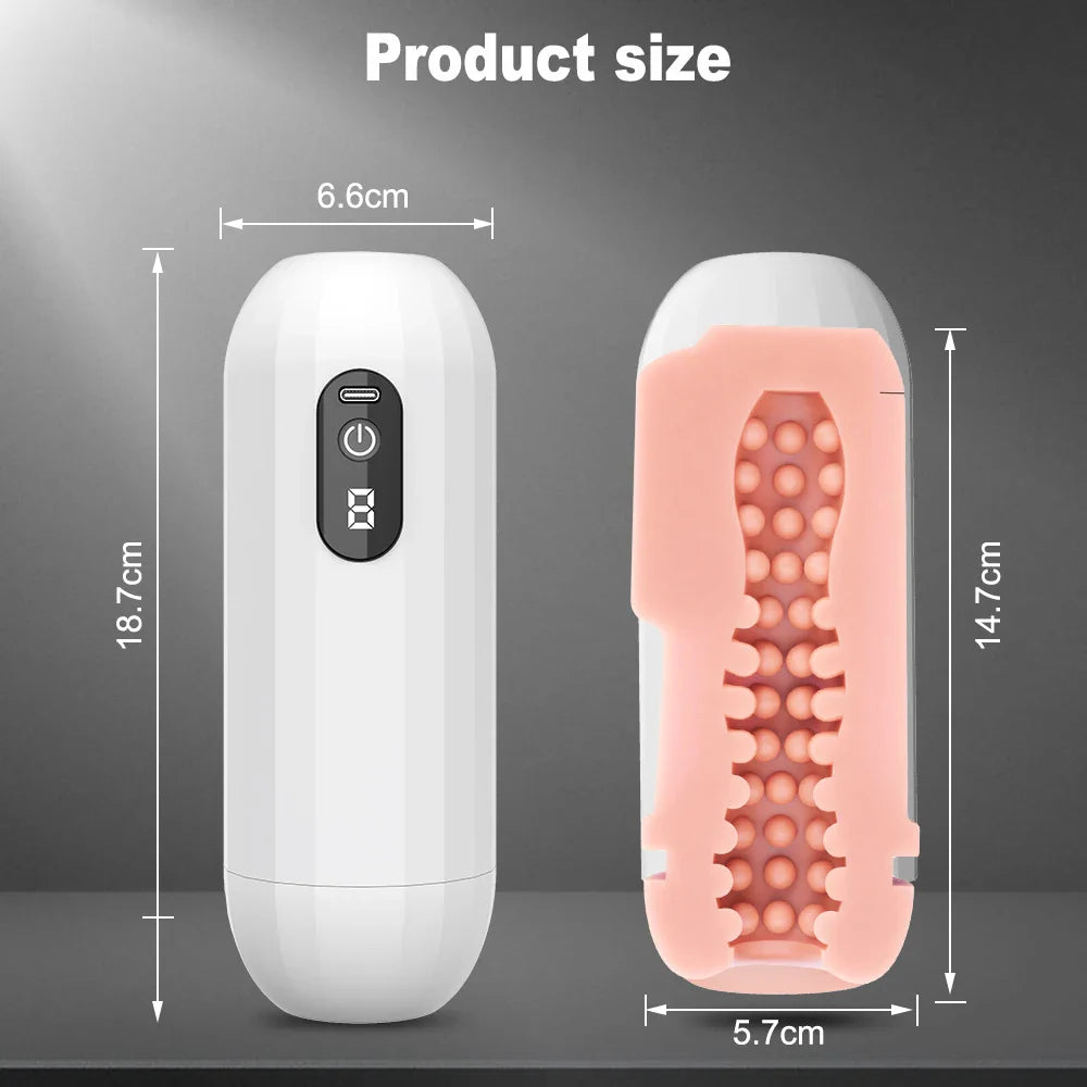 Automatic Sucking Male Masturbator Vibration Blowjob Machine Masturbation Pussy Penis Pump  for Men - fromasia2america.shop