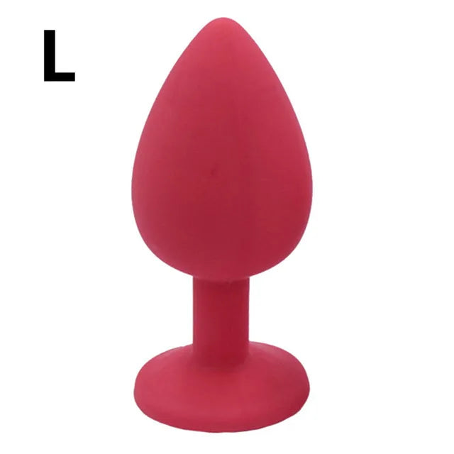 100% Silicone Butt Plug Anal Plug Unisex - fromasia2america.shop