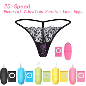 20 Speed Wireless Remote Control Pantie Vibrators Mini Bullet Love Egg Female For Woman - fromasia2america.shop