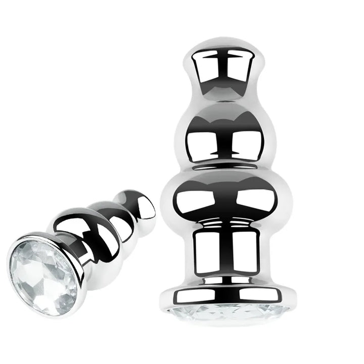 Metal Anal Plug Stainless Steel Butt Plug With Jewelry Colorful Crystal Anus Plug Anal Bead for women - fromasia2america.shop