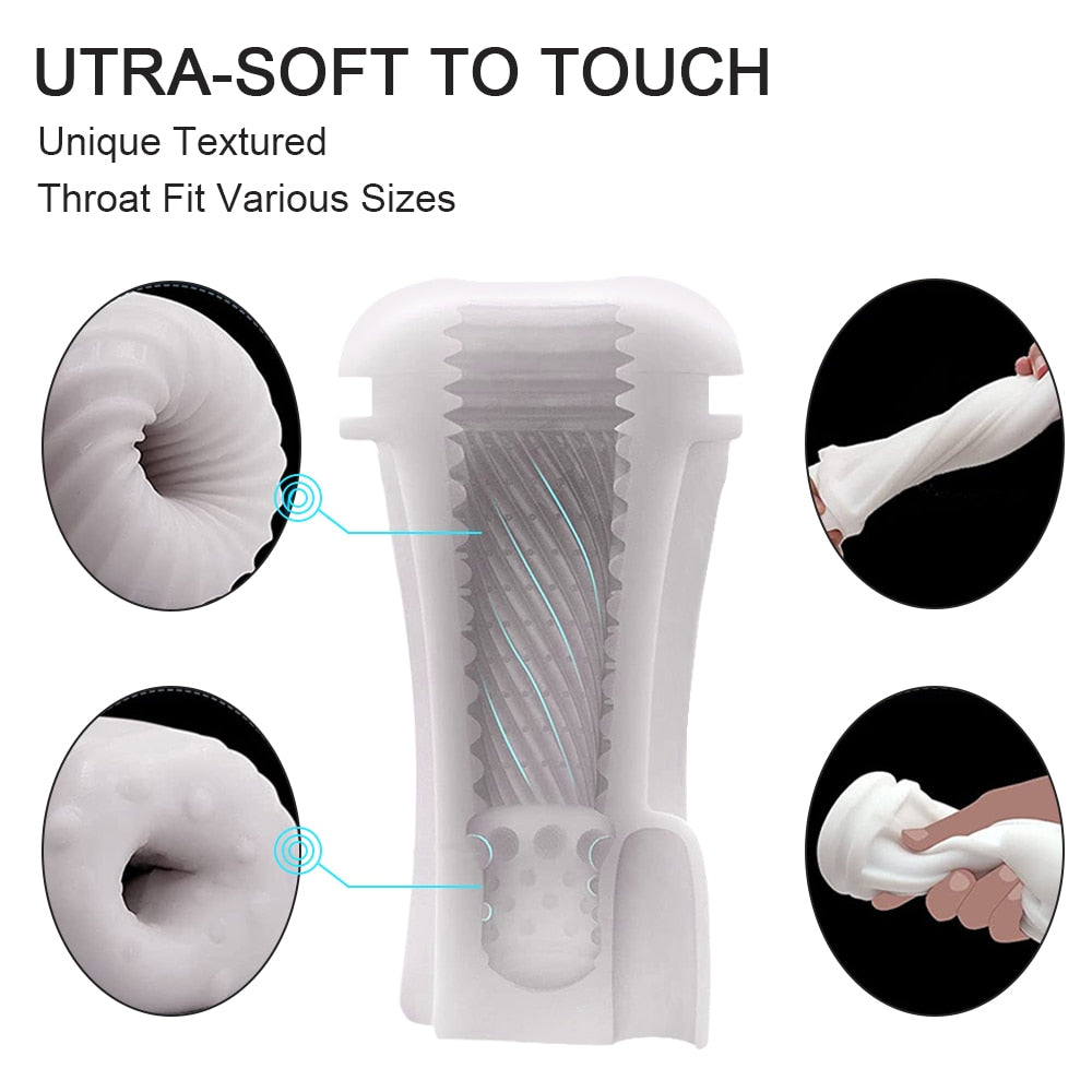 Automatic Medical Silicone Sucking Masturbator Vibration Blowjob Machine for Men