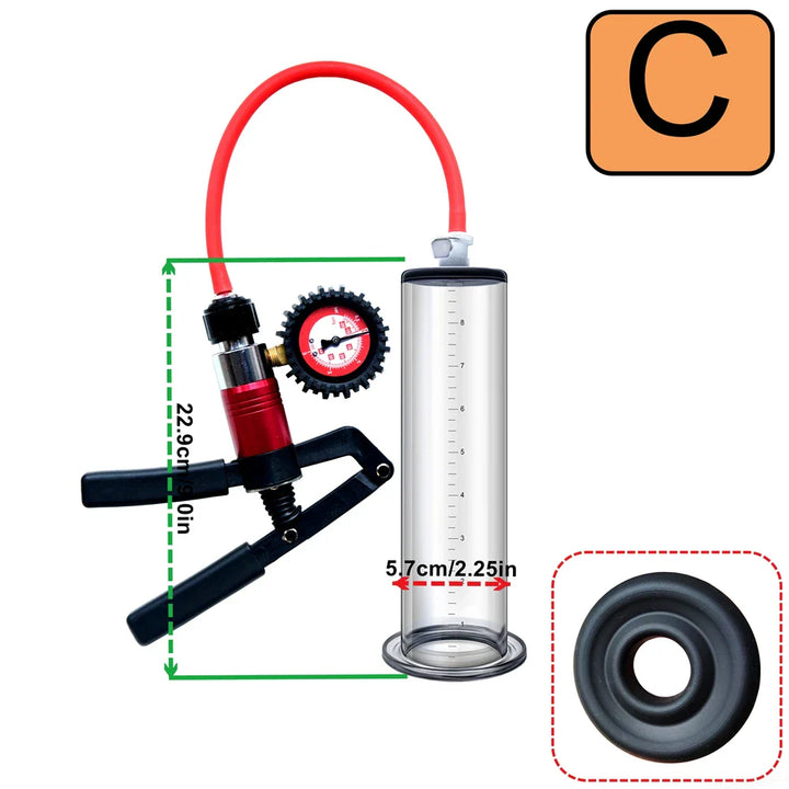 Acrylic Penis Pump Vacuum Pump Manual Penis Enlarger - fromasia2america.shop