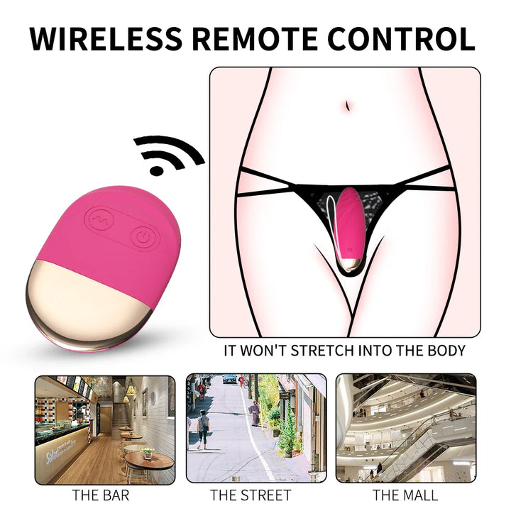 Vibrating Bullet Love Egg Wireless Remote Control Vibratiors Female for Women Dildo - fromasia2america.shop