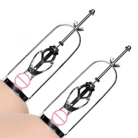 4 Style Stainless Steel Play Clamps Metal Nipple Clips Breast Trainer Enlarger BDSM for Women - fromasia2america.shop