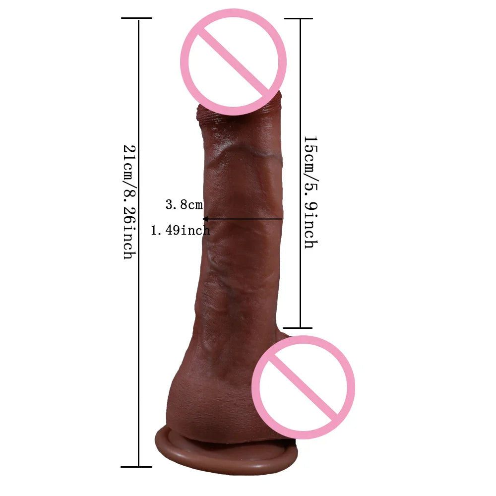 Dildo Real Penis Dick Cock Silicone with Suction Cup Strapon Women - fromasia2america.shop