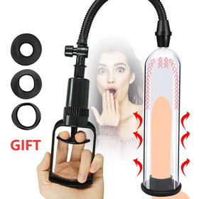 Adult Male Manual Penis Pump Vacuum Penis Training Extender Enhancer Male Masturbator - fromasia2america.shop