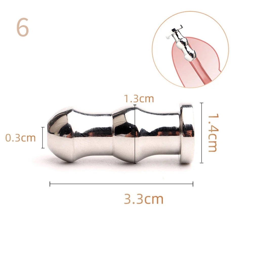 31 Style Stainless Steel Hollow Urethral Catheter Dilator Gay Horse Eye Stimulate Men Penis Plug - fromasia2america.shop