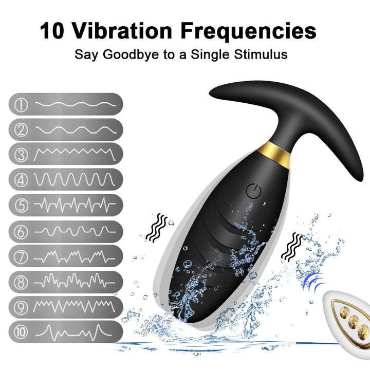 APP Remote Controlled Anal Plug Vibrator Prostate Massager Wearable Masturbator