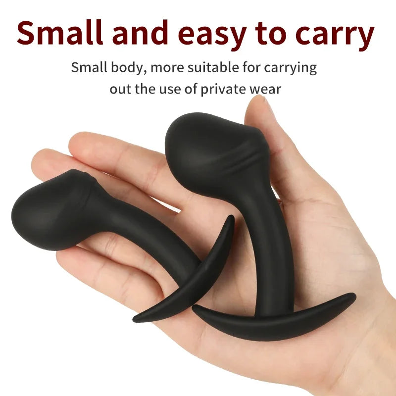 Safe Silicone Anal Plug Unisex Sexy Adult Game Butt Plug - fromasia2america.shop