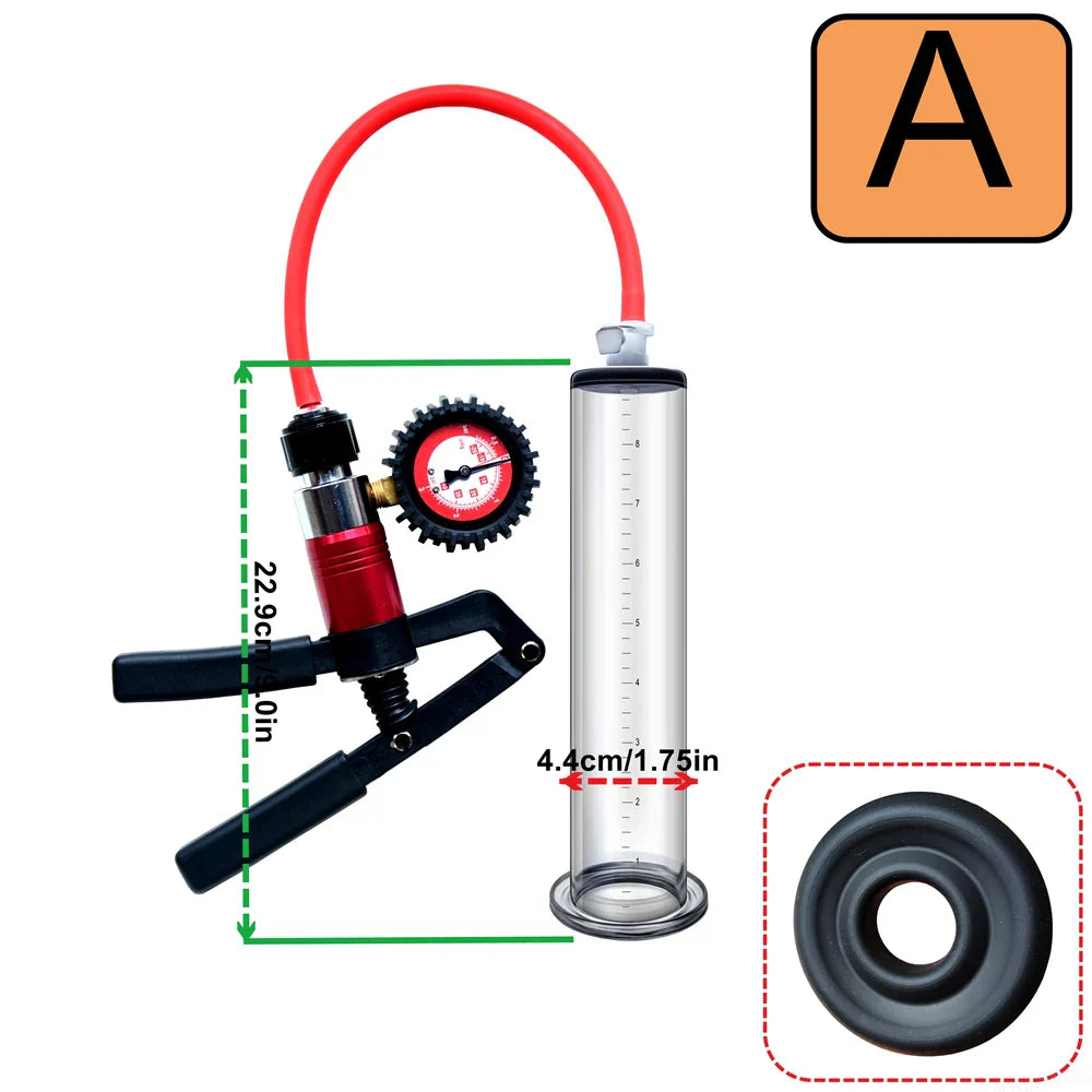 Acrylic Penis Pump Vacuum Pump Manual Penis Enlarger - fromasia2america.shop