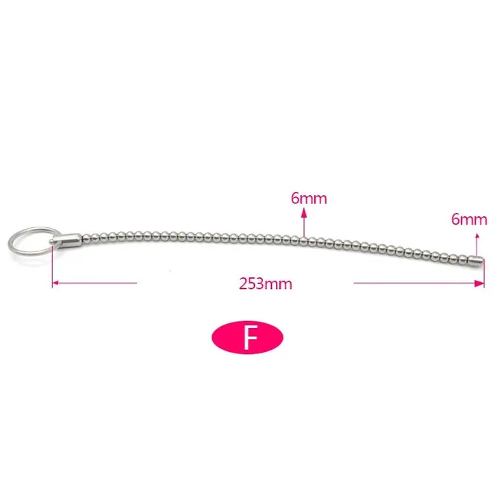 Male Uretha Dilator Plug Sounds Penis Beads Plug Threaded  for Men Gay - fromasia2america.shop